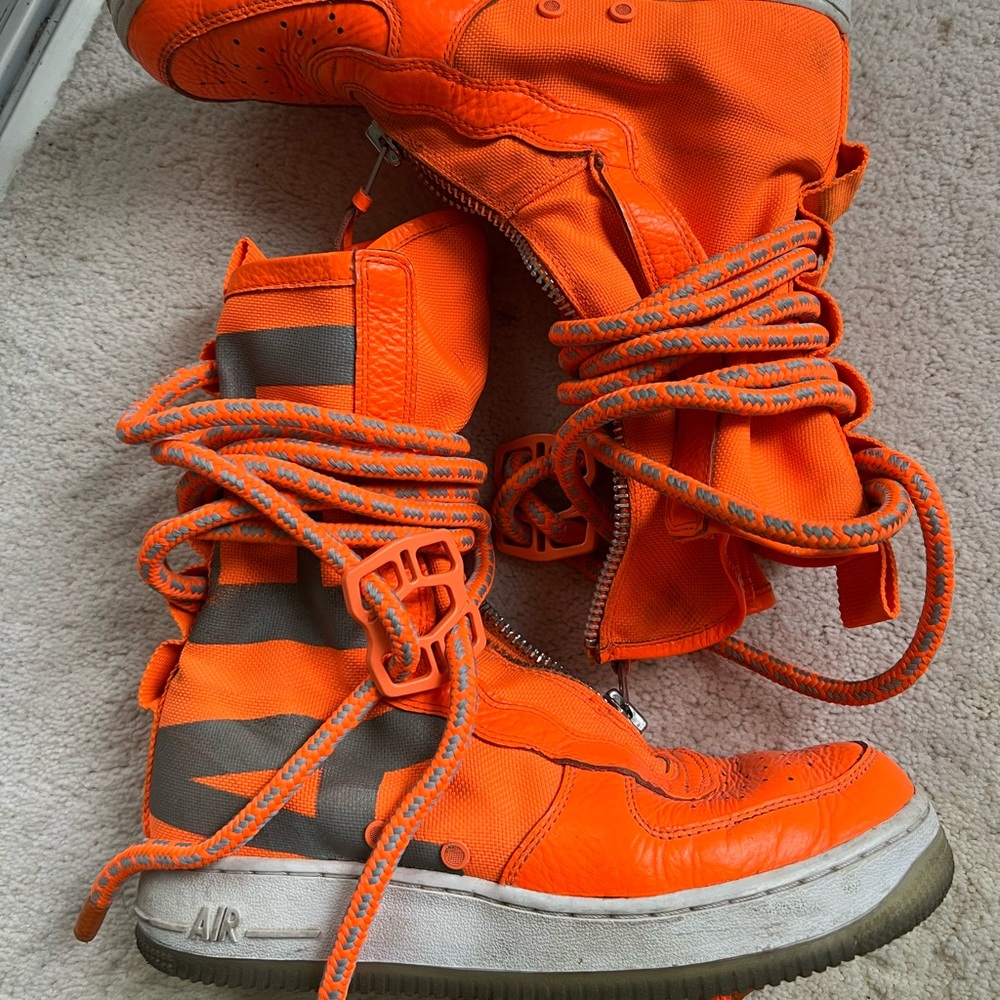 Nike SF AF-1 High Neon Orange High Tops / Boots